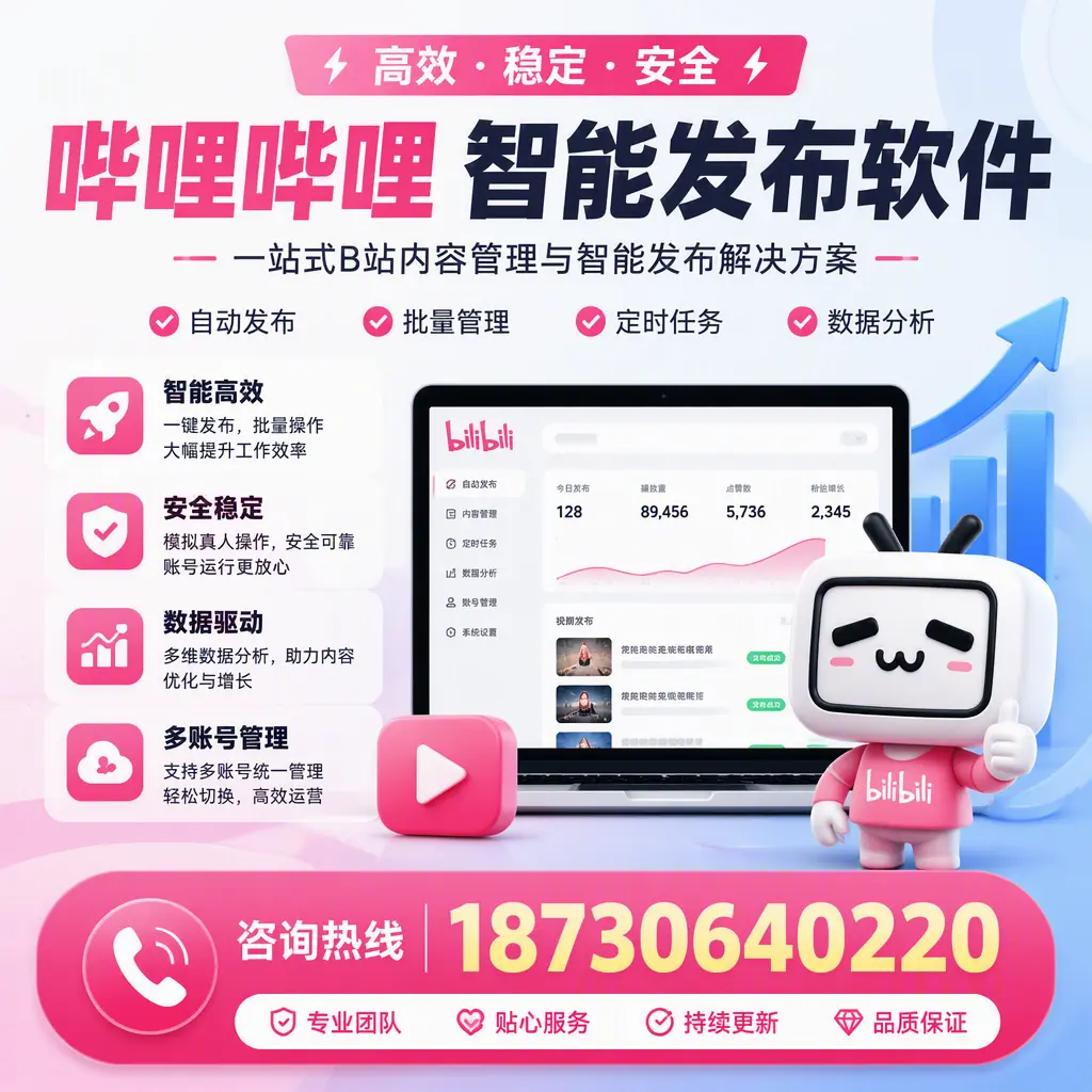 哔哩哔哩智能发布软件适用场景分析：在 铜仁 的最佳实践